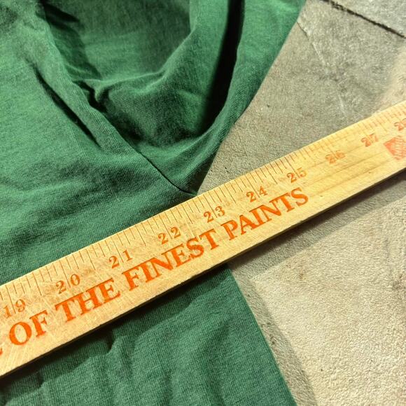 Vintage VTG 90’s Forest Green Union Women Single Stitch Longsleeve Shirt - Picture 7 of 8